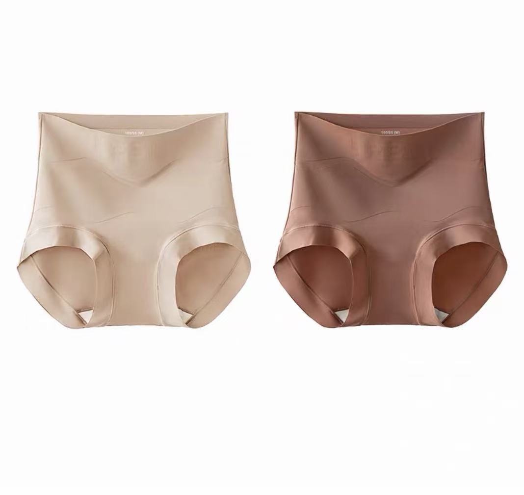 Seamless High-Waist Shapewear Briefs – Tummy Control Lift Fit (MEIZHAI) 2-Pack