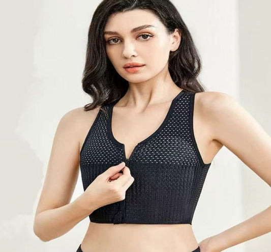 Mesh Graphene Zip Chest Binder | Ultra-Flat & Comfortable