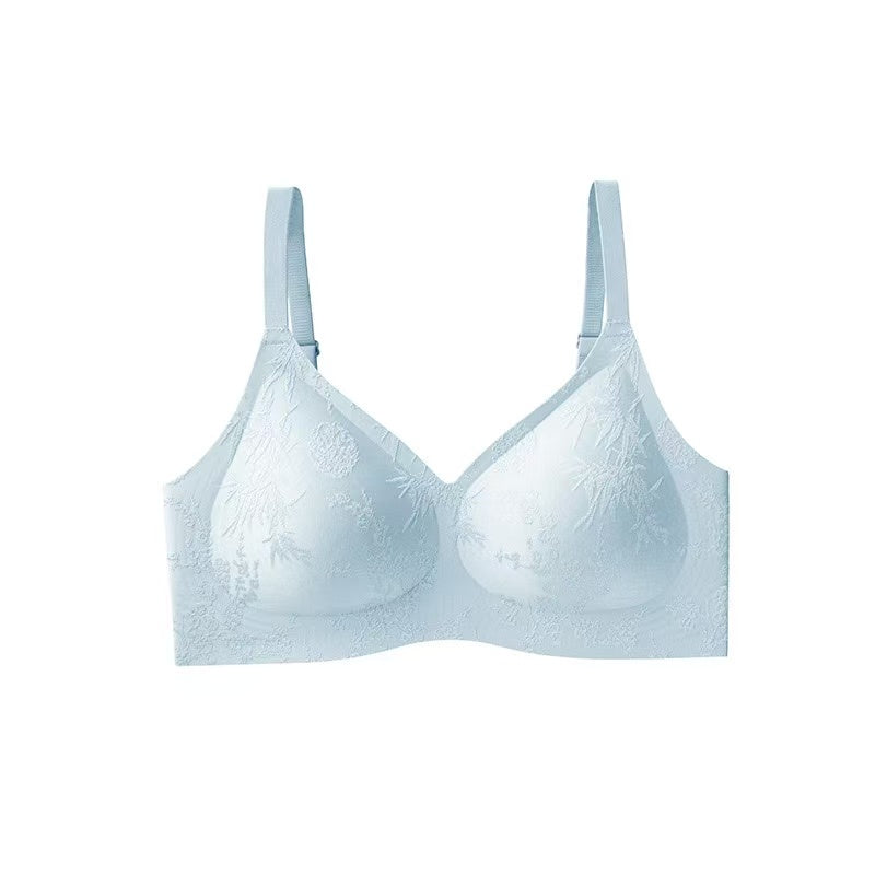 MEIZHAI Wireless Embossed Jacquard Bra