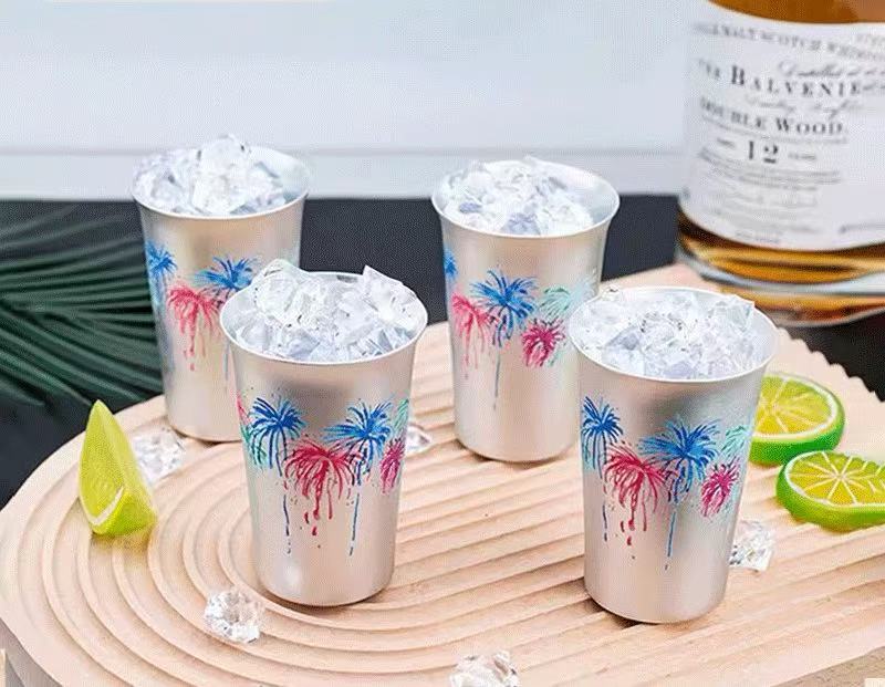 Fireworks Bloom Color-Changing Stainless Steel Cup Set – 2 Pack