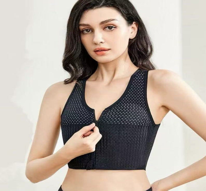 Mesh Graphene Zip Chest Binder | Ultra-Flat & Comfortable