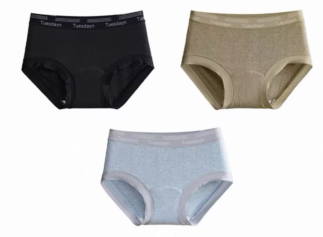 Seamless Pure Cotton Panties – Soft Breathable Everyday Comfort (MEIZHAI) 3-Pack