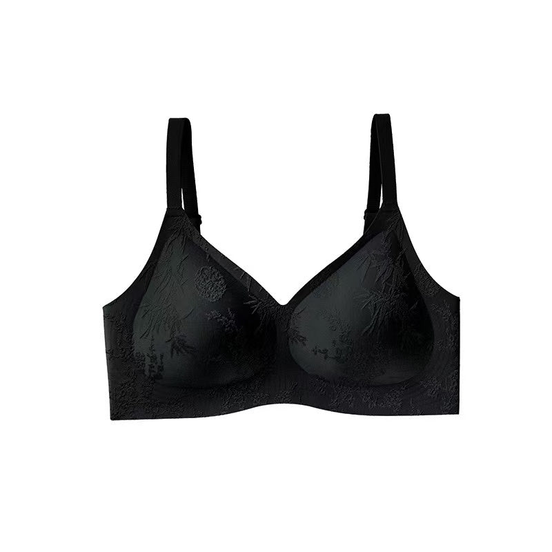 MEIZHAI Wireless Embossed Jacquard Bra