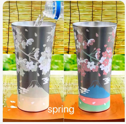 Four Seasons Color-Changing Stainless Steel Tumbler – 12.2oz (360ml)