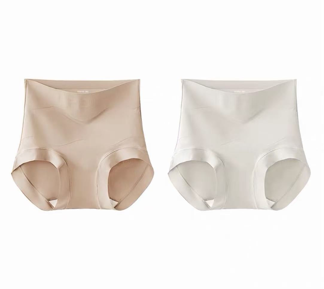 Seamless High-Waist Shapewear Briefs – Tummy Control Lift Fit (MEIZHAI) 2-Pack