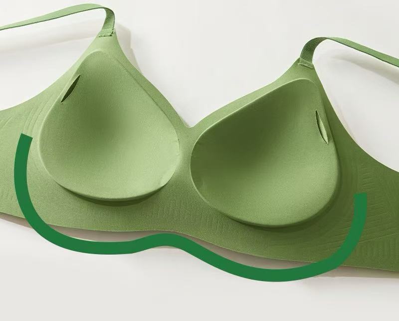 MEIZHAI Wireless Embossed Jacquard Bra