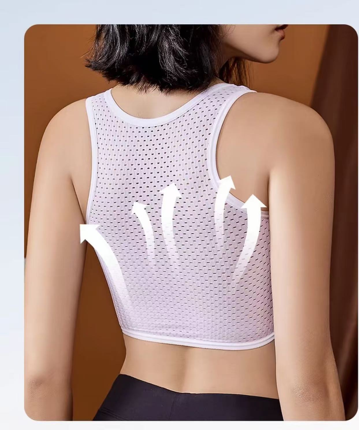 Mesh Graphene Zip Chest Binder | Ultra-Flat & Comfortable