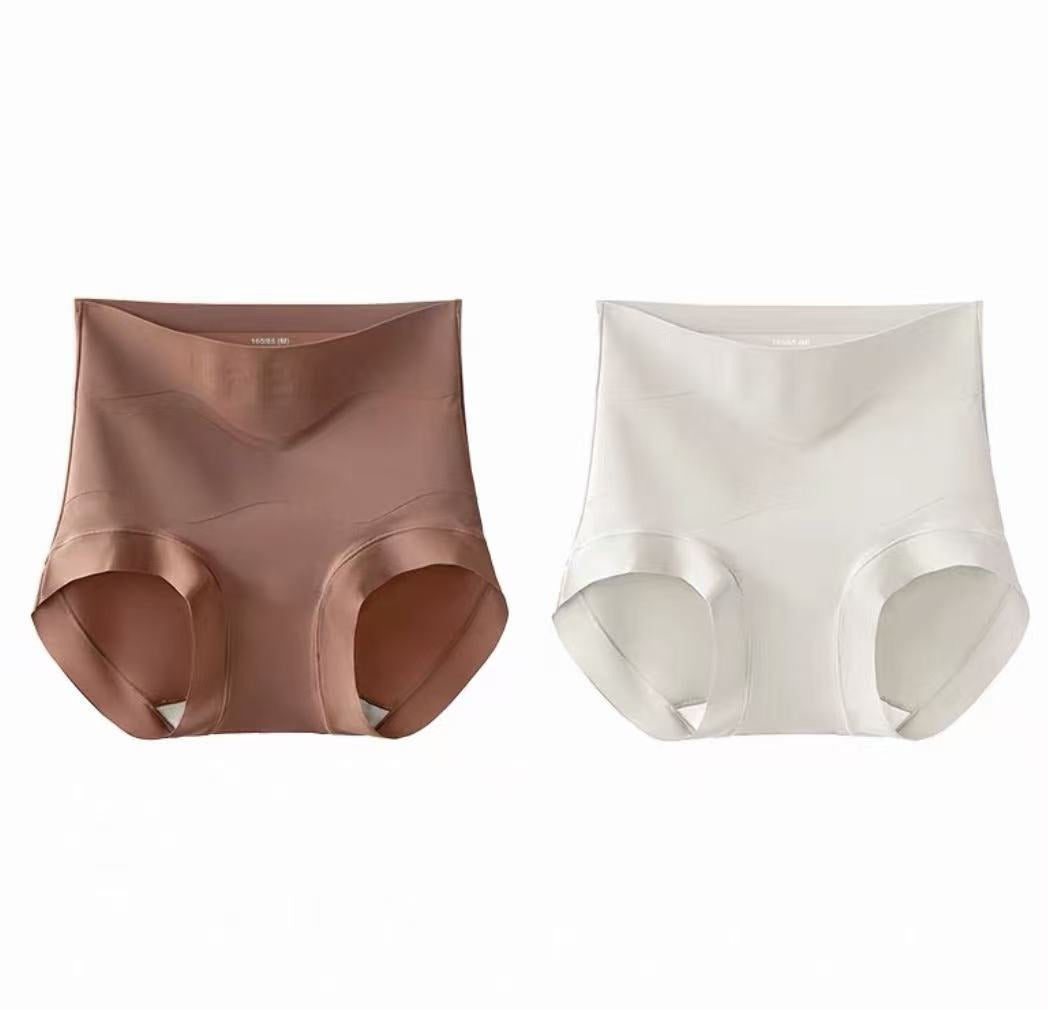 Seamless High-Waist Shapewear Briefs – Tummy Control Lift Fit (MEIZHAI) 2-Pack