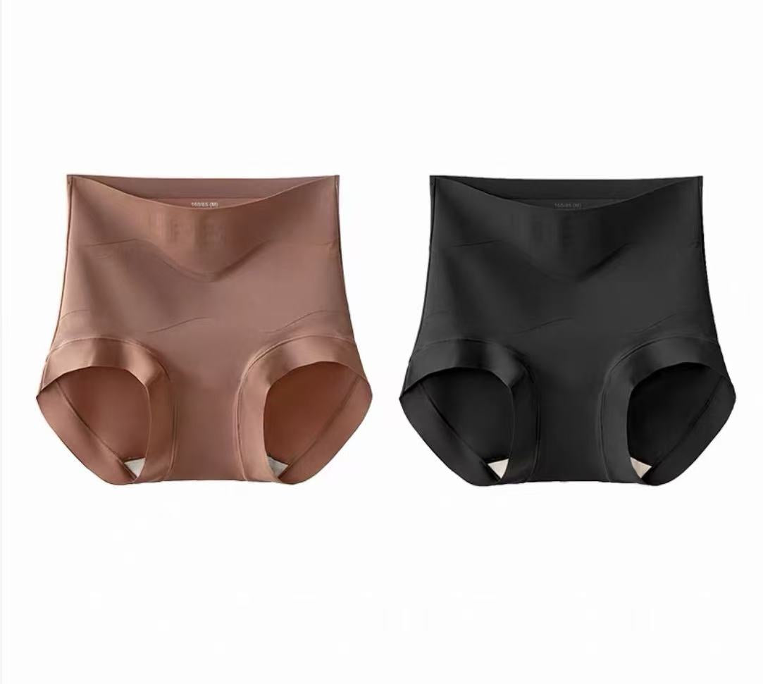Seamless High-Waist Shapewear Briefs – Tummy Control Lift Fit (MEIZHAI) 2-Pack