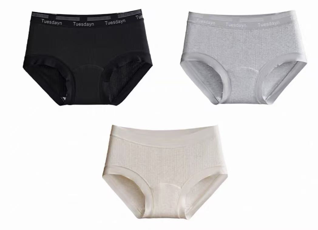Seamless Pure Cotton Panties – Soft Breathable Everyday Comfort (MEIZHAI) 3-Pack