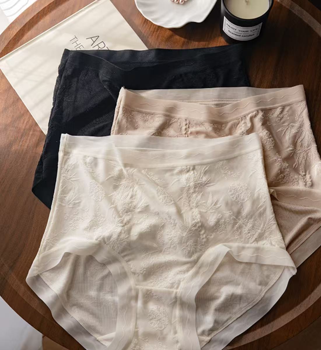 Seamless Breathable Silk Panties – No Show Comfort (MEIZHAI) 3-Pack