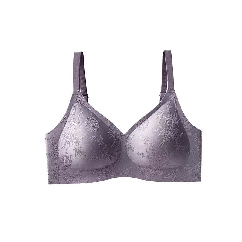 MEIZHAI Wireless Embossed Jacquard Bra